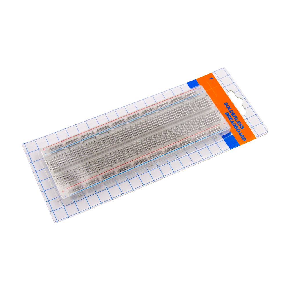 Беспаечная макетная плата на 830 точек, прозрачная